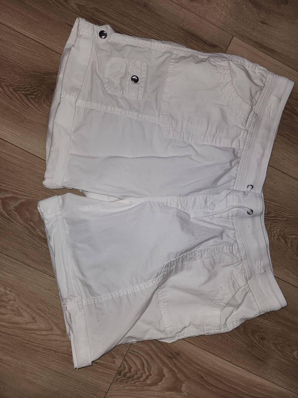 Style & Co. White Casual Drawstring Bermuda Shorts Cargo